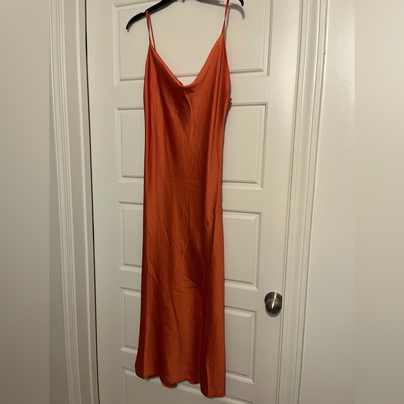 Dresses | Rust Midi Cocktail Dress | Poshmark